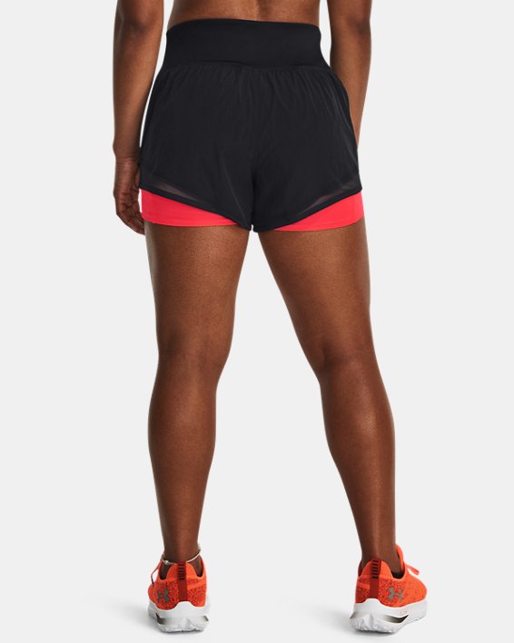 Shorts UA Run Everywhere para mujer, Black, pdpMainDesktop image number 1